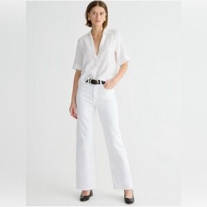 J. Crew Slim wide-leg jean in white wash